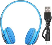 Noise Reduction Earphones, Headset Over Noise Reduction Bluetooth Wireless Headset, Wireless Laptops for Mobile Phones Desktop Computers TabletsBlue