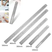 15-40cm Stainless Steel Metal Straight Ruler Precision Double Sided