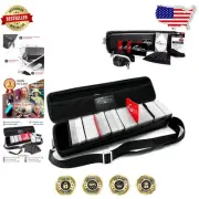 Black Quiver Trading Card Case - Durable, Portable TCG Holder for Card Collec...