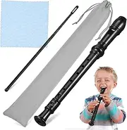 ERINGOGO 1Set Recorder Flute with Cleaning Rod Cloth Storage Bag Stylish Portable Beginner Instrument for Easy Cleaning and Safe Transport