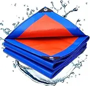 Heavy Duty Waterproof Tarp 1.5x1.5m, Thick Waterproof Tarps with Metal Grommets and Reinforced Edges, 180g/m²g 0.35mm Multi-Purpose Tarpaulin Cover, UV Resistant and Tear Resistant