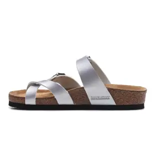 BIRKENSTOCK 勃肯 Mayari 銀色皮革經典鞋碼 34-46