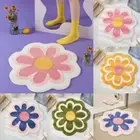 Ultra Soft Bath Mat Rug Daisy Absorbent Door Mat Absorbent Bath Mat Bedroom