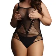 Le Desire Contrast Fence Net Teddy - Queen Size