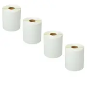 4 Rolls 4x3 Direct Thermal 500/R Labels for Zebra 2824 Eltron Rollo Printer