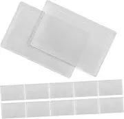 FONDOTIN 12Pcs Credit Card PVC Magnifier Bookmark Portable Transparent Magnifying Glass for Reading Print Menus Newspapers and Maps Compact Design for