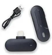 Wireless Lavalier Microphone Compatible with iPhone iPad, Phone Lapel Mic