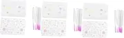 Healeved 3sets Glass Nail Fiber Scraper Manicure Extension Fiber for Nail Art Non-woven Silk 200pcs*3