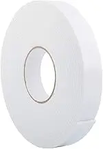 Double Sided White PE Foam Tape-Outdoor and Indoor Heavy Duty Strong Weatherproof Adhesive Tape for Decorative and Trim,Car & Gap Filling Mountings,Home Decor, Office Decor(33 Ft Long,Wide 1.18 in)