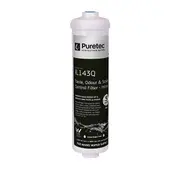 Puretec IL143Q 5 Micron Triple Action Inline Fridge Water Filter Cartridge 10'