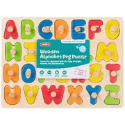 Kadink Wooden Alphabet Peg Puzzle