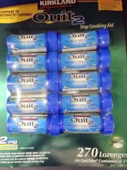 Kirkland Signature Quit2 2mg Lozenge Mint 270 Count.