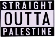 [Pinstant] Straight Outta Palestine Free End the Occupation Palestinian Flag Human Rights State Gaza West Bank East Jerusalem Apartheid 1.2" Enamel Pin Badge, 1.2 Inches, Enamel, enamel