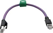 RJ45 Cat6 Ethernet Patch Cable, 1Gbps High-Speed for PC TV Router Printer EtherCAT Profinet Industrial Camera Switch Network, Weatherproof UV Resistant, Purple, 1m