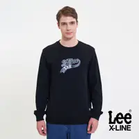 在飛比找蝦皮商城優惠-Lee 草寫LOGO衛衣 大學T 男 X-LINE 黑LL2