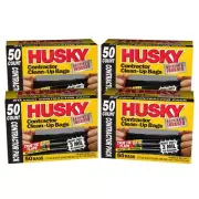 Husky Clean-Up Bags 42-Gal. Heavy-Duty Puncture and Tear-Resistant (200-Count)