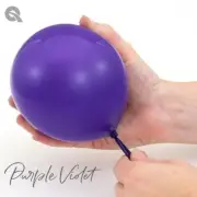 11" Solid Purple Violet Latex Balloons - Qualatex Party Supplies - 25ct