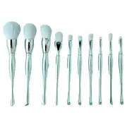 Catzon 10 Pcs Makeup Brushes Set Blush Facial Eye Shadow Brushes-Blue