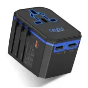 International Power Adapter, World Travel USB Type C QC 3.0 18W PD Plug Adapt...