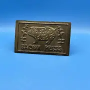 Bacon Press Cast Iron Wood Handle Grill Pressing Steak Cooking Burger Ham BBQ US