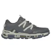 Skechers Men Arch Fit Glide Step Trail Gray Shoes Mesh Sport Comfort Flex 237535