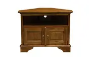 CT Tasmania Solid Timber 2 Door Corner TV Stand