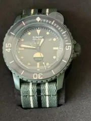 Swatch X Blancpain BIOCERAMIC FIFTY FATHOMS GREEN ABYSS - Genuine Brand New