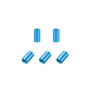5 Pcs M3x10mm Round Aluminum Standoff Column Spacer Female Aqua Blue for DIY