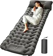 Inflatable Sleeping Pad for Camping | Outdoor Sleep Mat - Self-Inflating Airbed Mattress Lightweight Portable for Camping Outdoor Travel Hiking Tent