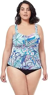 [Profile by Gottex] Women's Tropic Boom Full Figure Tankini