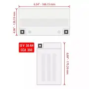 AGM Battery for Polaris Sportsman 700 EFI 2005 2006 2007