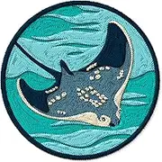 Stingray Patch Embroidered Iron on Patches for Clothes Backpacks Bags Jeans Jackets Size 3" ID45095