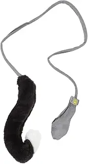 HOUDERCO Simulation Animal Tail Plush Cat Teaser Interactive Pet Plaything to Stimulate Hunting Instincts Flexible Portable Indoor Fun for Cats Stress Enhance Exercise