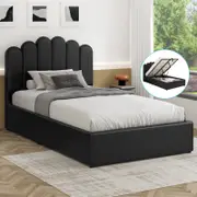ALFORDSON Bed Frame Gas Lift Storage Base King Single