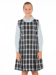 Winter Blue Check Tunic