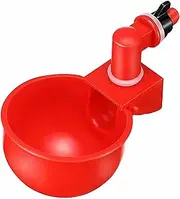 TooToo 1-15PCS Automatic Chicken Water Cup Waterer Poultry Drinking Bowl Feeder Drinker (15pcs_Red(Diam:6cm))