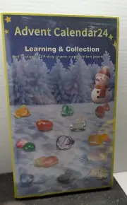 Advent calender 24 day stone and crystal collection