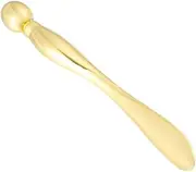 2Pcs Eye Massage Sticks Golden Alloy Skin Care Tools Compact Eye Cream Applicators for Women Promotes Absorption Reduces Puffiness Portable Design for Go Use