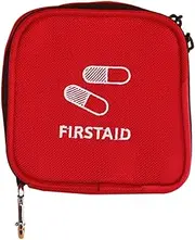 Portable First Aid Bag Travel Storage Pouch for Emergency Supplies Outdoor Organizer with Zipper Closure Compact First Aid Kit for Hiking Camping and Travel Activities