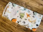 Little Honey Velvet Plush Baby Boy Blanket Dinosaur Nature Nursery 30X40"