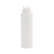 Vogue Squeeze Bottle Clear 3 Nozzle - 36oz