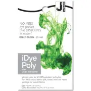 6 Pack Jacquard iDye Poly Fabric Dye 14g-Kelly Green IPOLY-460
