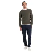 Replay Mens Lightweight Knitwear weater Hyperflex Cotton Knit Grey