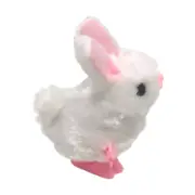 Clockwork Rabbit Animal Plush Stuffed Cartoon Jumping Rabbit Wind Up