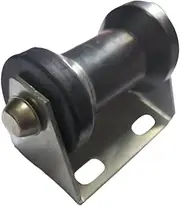 Boat Trailer Keel Roller - Adjustable Bracket Roller Assembly Kit, Steel V Rollers for 2 to 3 Inch Tongue | Boat Hull Support, Rustproof Trailer Accessory, Marine Loading Roller Kit