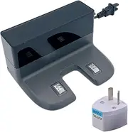 Charge Dock. Compatible for Deebot OZMO T8 AIVI T8+ T9+ N8+ N8 Pro Robotic Vacuum Cleaner, Spare Parts (Color : Dock add AU Adapter)
