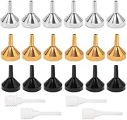 Armastuse 18 Pcs Clear Plastic Small Funnel,Mini Clear Plastic Funnel Small Lab Bottle Funnel Wide Mouth Funnel,for Filling Small Bottles and Containers,Essential Oils, Perfume,Liquid