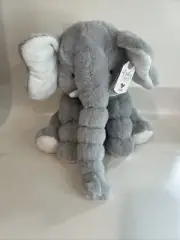 Baby Ganz 14" Blue Jellybean Elephant Stuffed Toy New With Tag Fluffy Plush Soft