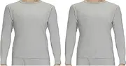 [Rocky] Thermal Underwear for Men Midweight Fleece Lined Thermals Men's Base Layer Long John Set (Heather