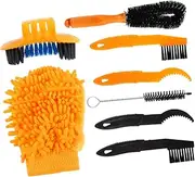 TOGEVAL 8 Pcs Bicycle Chain Washer Bike Cleaner Bike Chain Tool Bike Washing Bike Wheel Cleaning Brush Chain Brush Wheel Chains Motorcycle Washing Brush Mongoose Brake Handle Crank Nylon